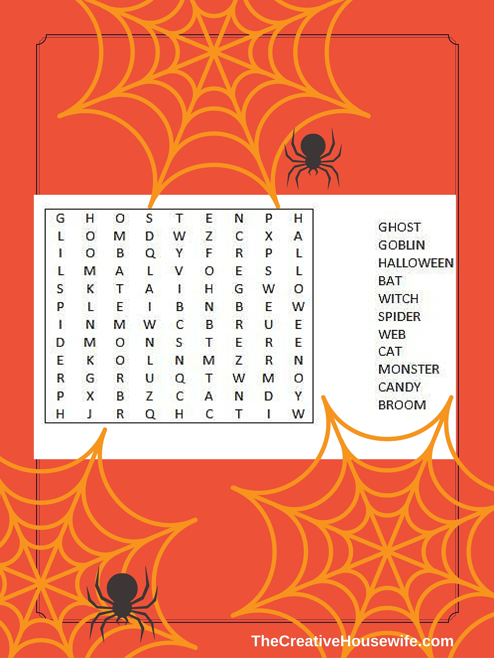 Halloween Themed Word Search